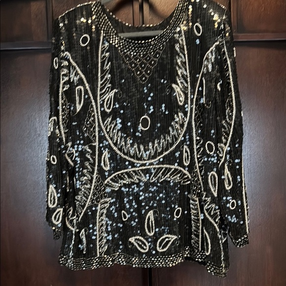 BYIC - Emilyic Top A23739 - Silvers Silver Sequin